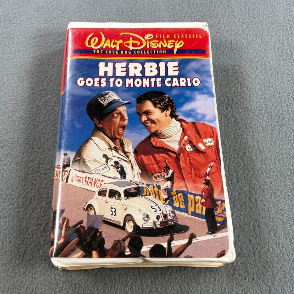 Disney Herbie Goes to Monte Carlo‎ VHS Walt Disney Film Classics Love Bug 9845